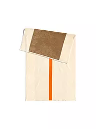 SUITE702 | Serviette de douche 70x140cm MARTENS AND MARTENS Jaune/Bordeaux | Marron clair