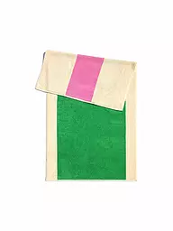 SUITE702 | Serviette de douche 70x140cm MARTENS AND MARTENS Jaune/Bordeaux | Vert