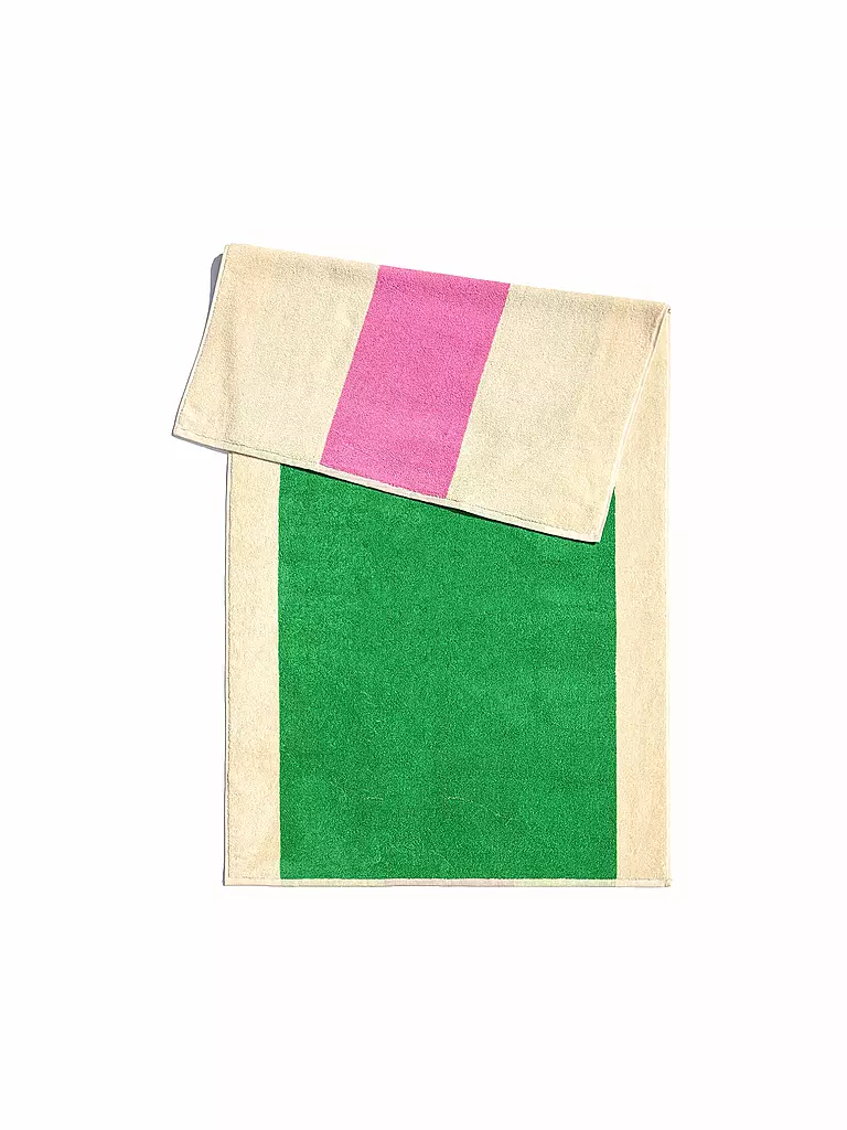 SUITE702 | Serviette de douche 70x140cm MARTENS AND MARTENS Rose/Vert | grün