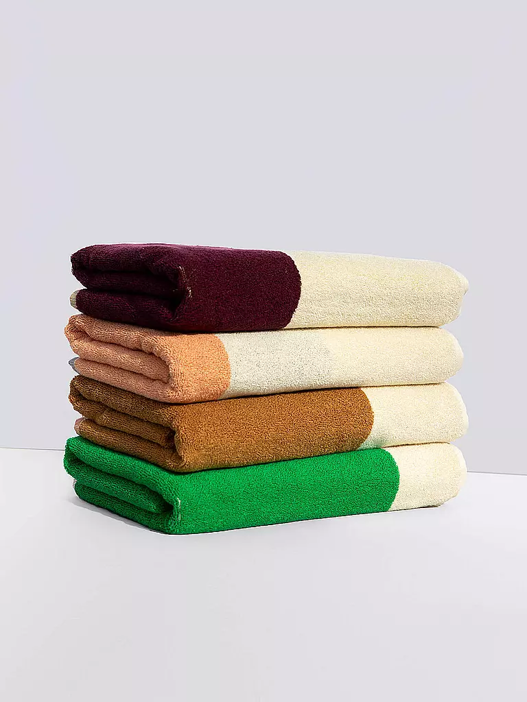 SUITE702 | Serviette de douche 70x140cm MARTENS AND MARTENS Rose/Vert | grün