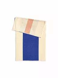 SUITE702 | Serviette de douche 70x140cm MARTENS AND MARTENS Jaune/Bordeaux | Bleu foncé