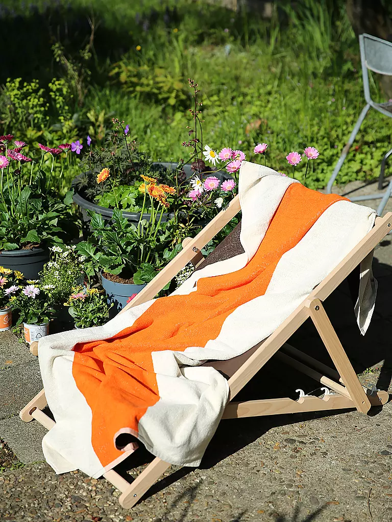 SUITE702 | Serviette de plage 90x180cm MARTENS AND MARTENS Orange/Marron | 