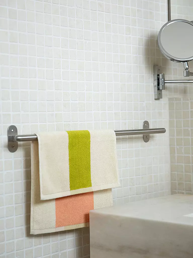 SUITE702 | Set de 3 serviettes d'invités 30x50cm MARTENS AND MARTENS Lime/Jaune/Bleu ciel | 