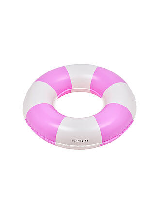 SUNNYLIFE | Mini-bouée pour enfants - Rayures magenta pour fête à la piscine