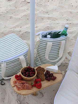SUNNYLIFE | Sac isotherme léger pour boissons - Rayures sauge marine