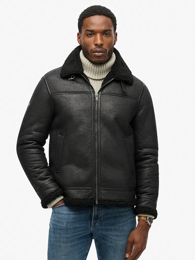 SUPERDRY | Blouson aspect cuir | 