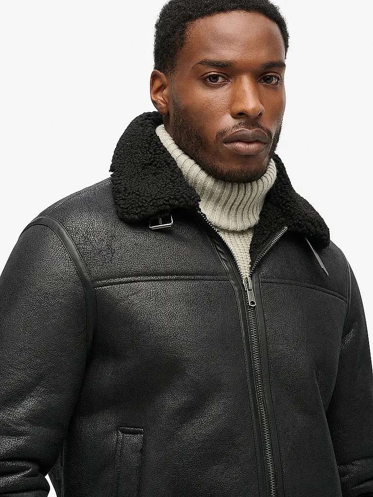 SUPERDRY | Blouson aspect cuir | 