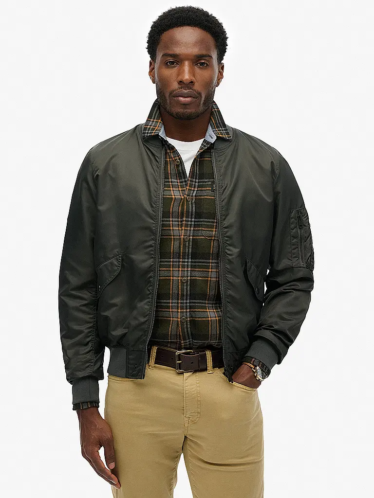 SUPERDRY | Bomberjacke MERCHANT MA1 | Gris