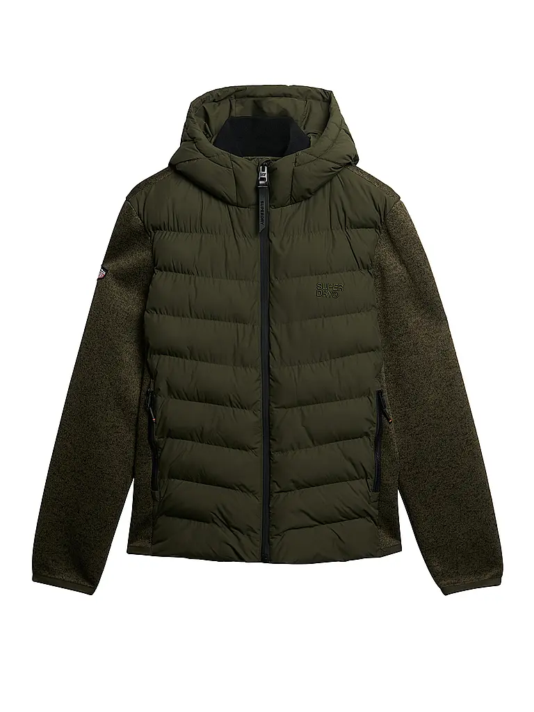 SUPERDRY | Cardigan À CAPUCHE | olive