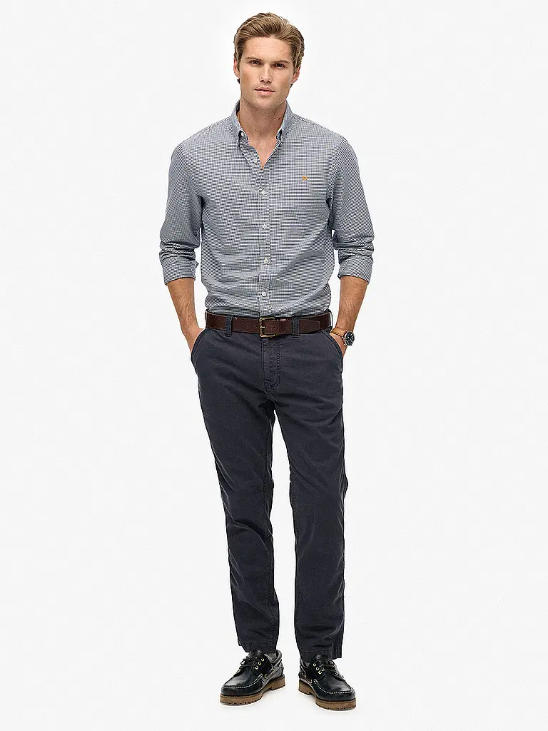 SUPERDRY | Chino  | Bleu foncé