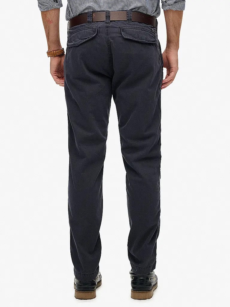 SUPERDRY | Chino  | Bleu foncé