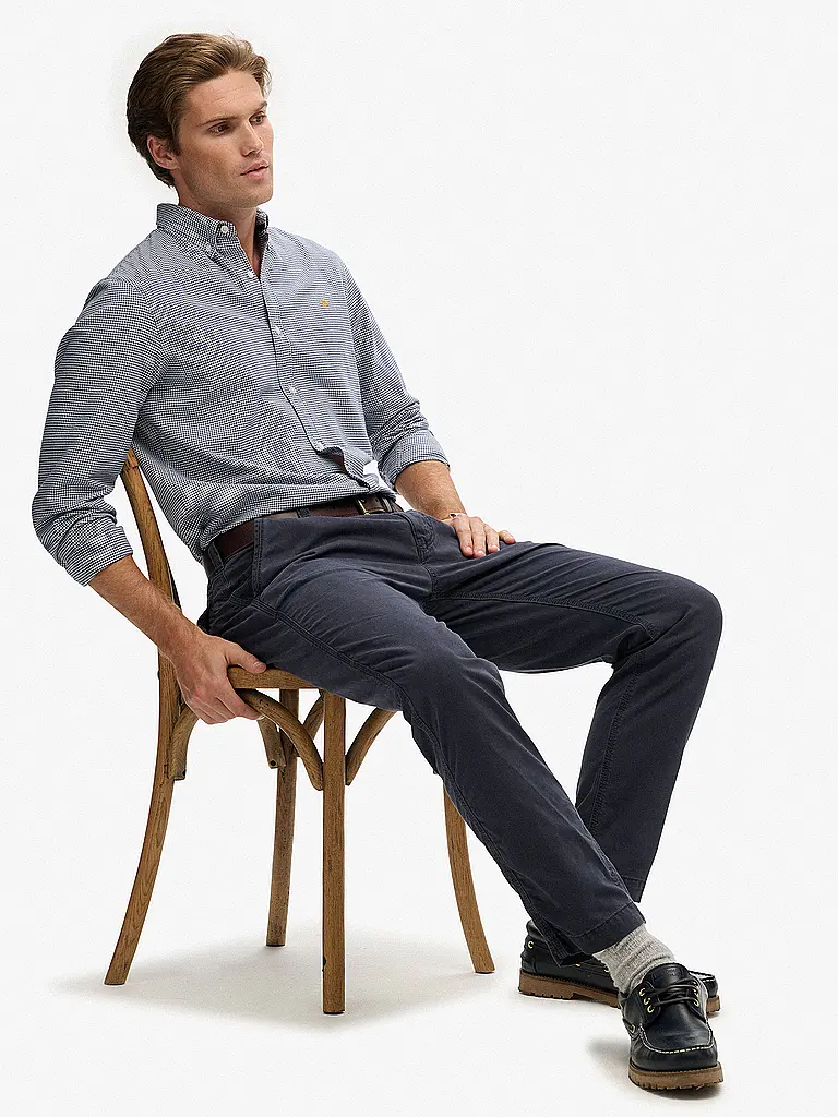 SUPERDRY | Chino  | Bleu foncé