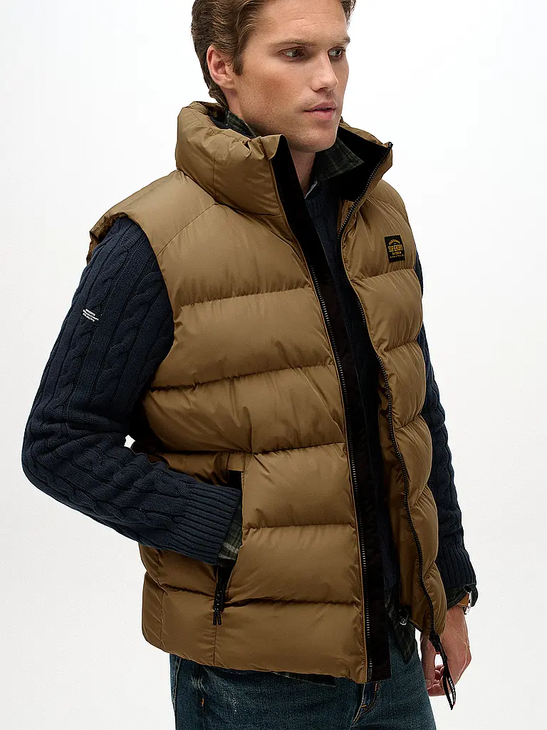 SUPERDRY | Gilet matelassé | Gris