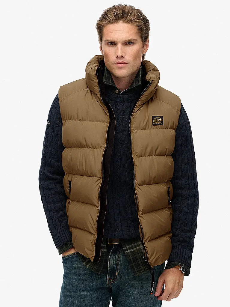 SUPERDRY | Gilet matelassé | Gris
