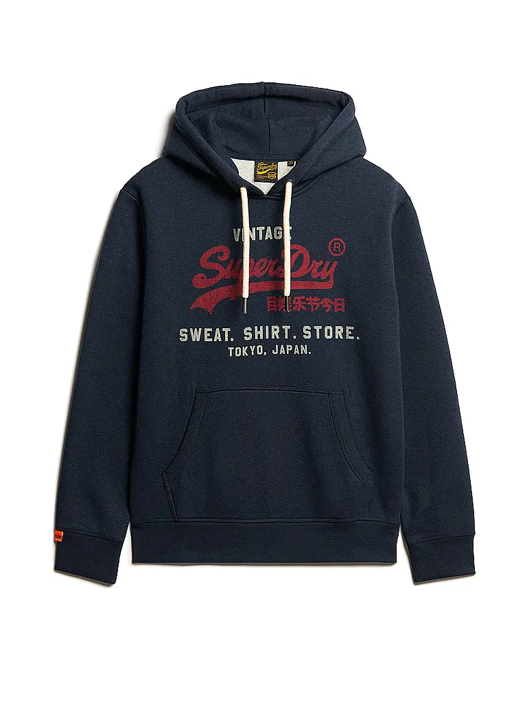 SUPERDRY | Kapuzensweater - Hoodie | Bleu foncé