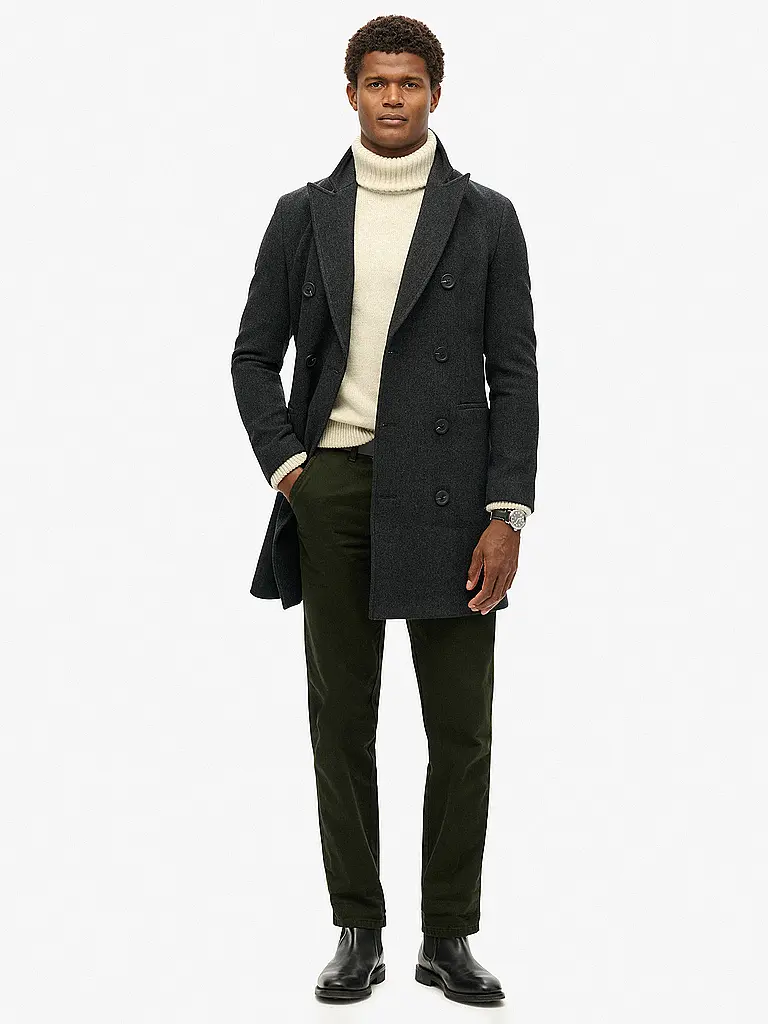 SUPERDRY | Manteau en laine | Noir