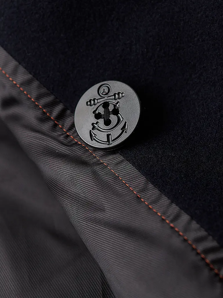 SUPERDRY | Manteau en laine | Bleu foncé