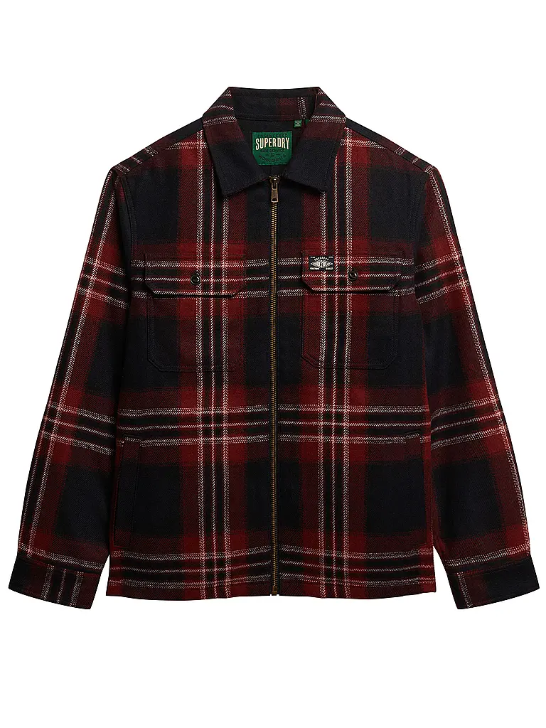 SUPERDRY | Overshirt | dunkelblau