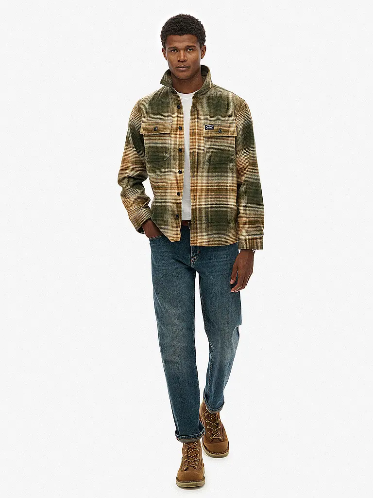 SUPERDRY | Overshirt | hellbraun
