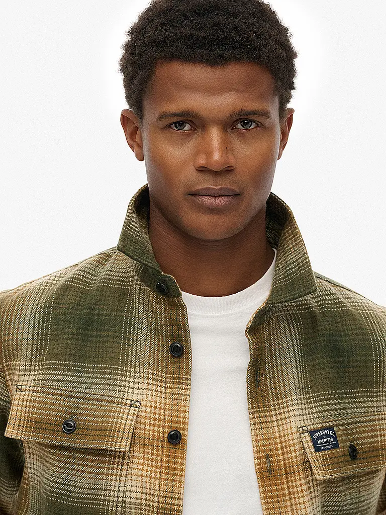 SUPERDRY | Overshirt | hellbraun