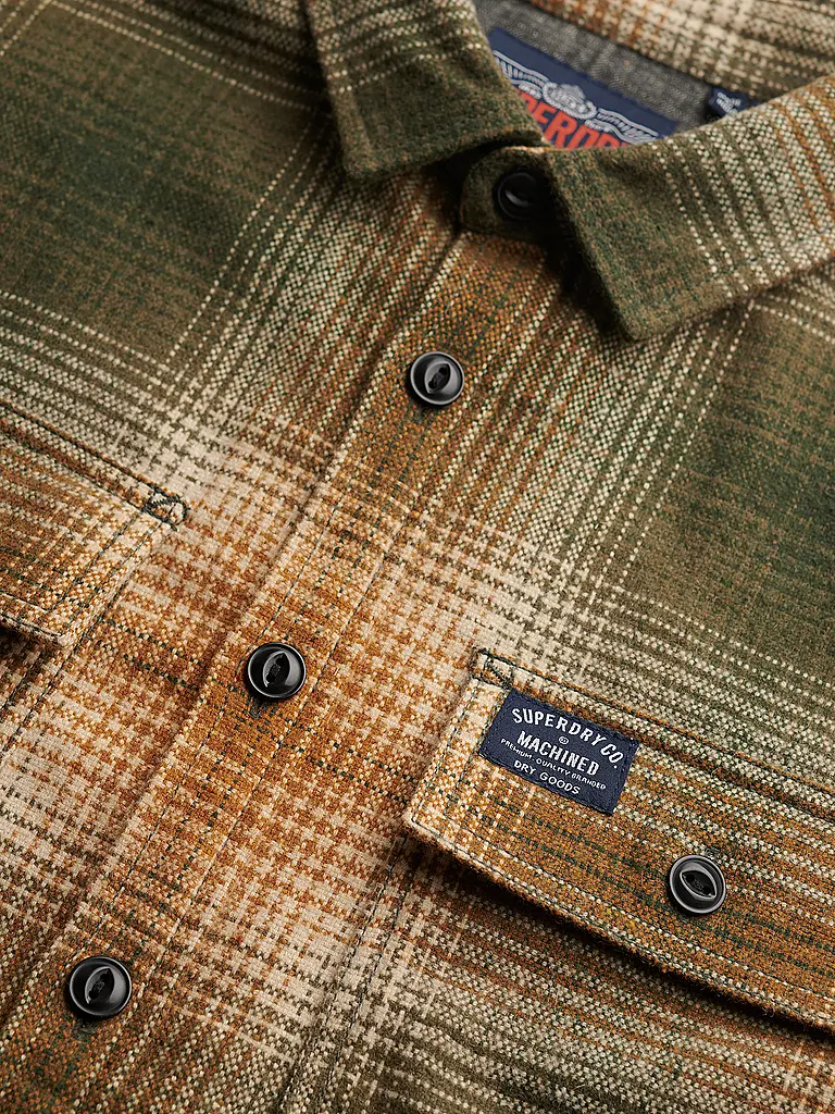 SUPERDRY | Overshirt | hellbraun