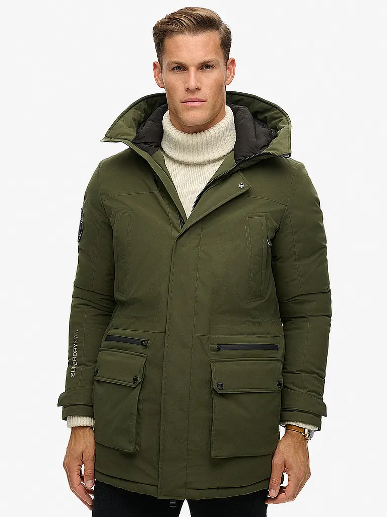 SUPERDRY | Parka CITY PADDED | Vert foncé
