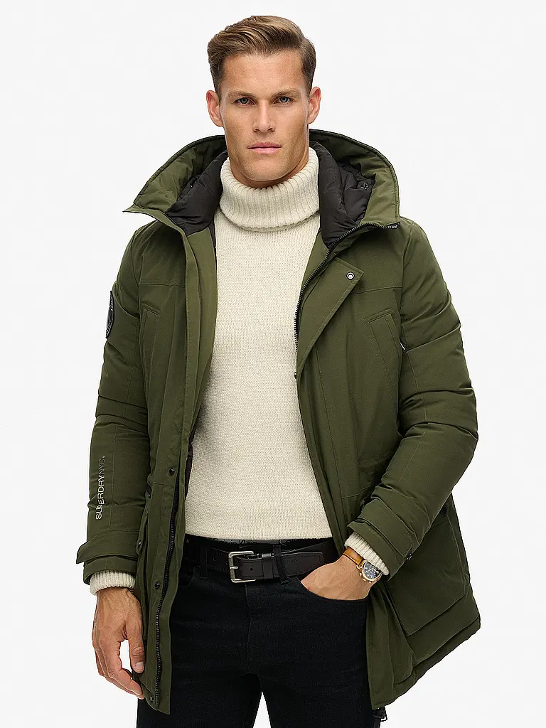 SUPERDRY | Parka CITY PADDED | Vert foncé