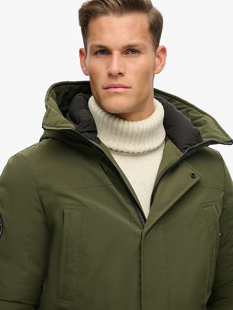 SUPERDRY | Parka CITY PADDED | Vert foncé