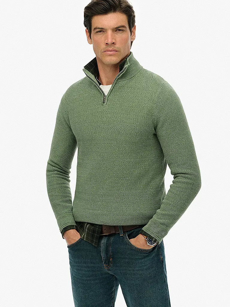 SUPERDRY | Pull Troyer | Vert