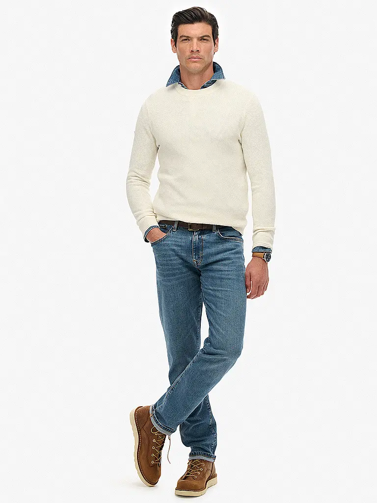 SUPERDRY | Pull | Blanc