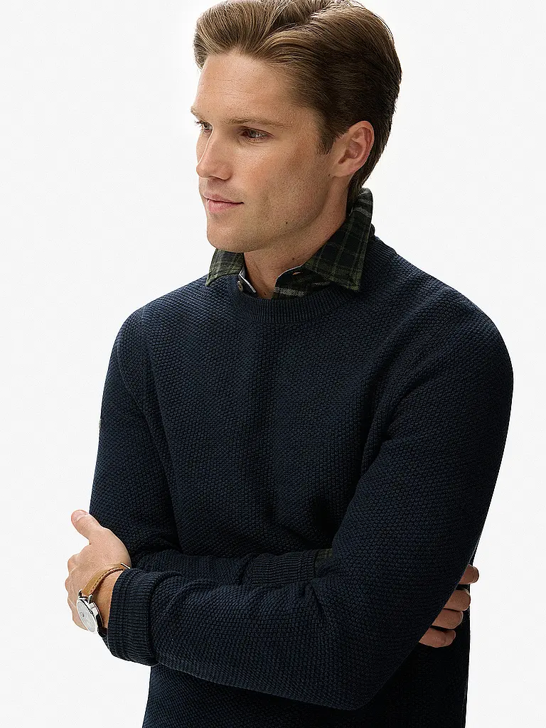 SUPERDRY | Pull | Bleu foncé
