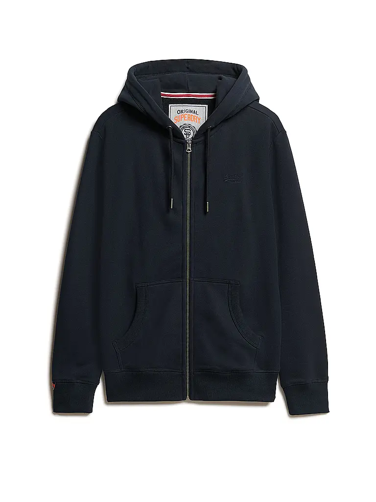 SUPERDRY | Sweat-shirt zippé | dunkelblau