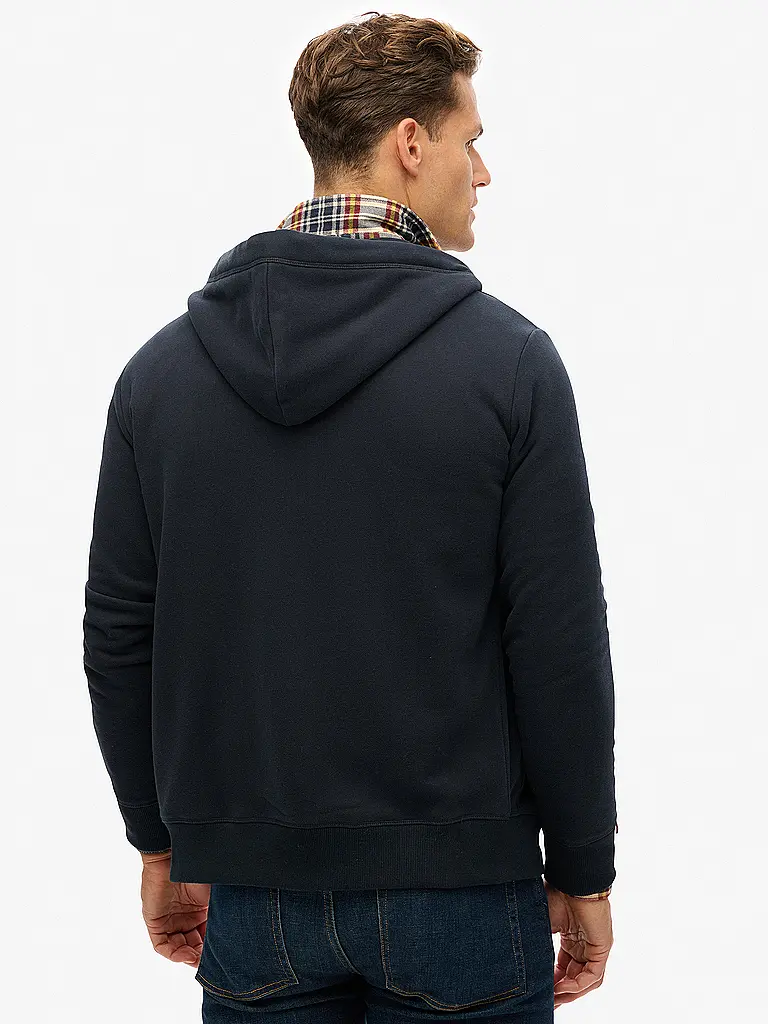 SUPERDRY | Sweat-shirt zippé | dunkelblau