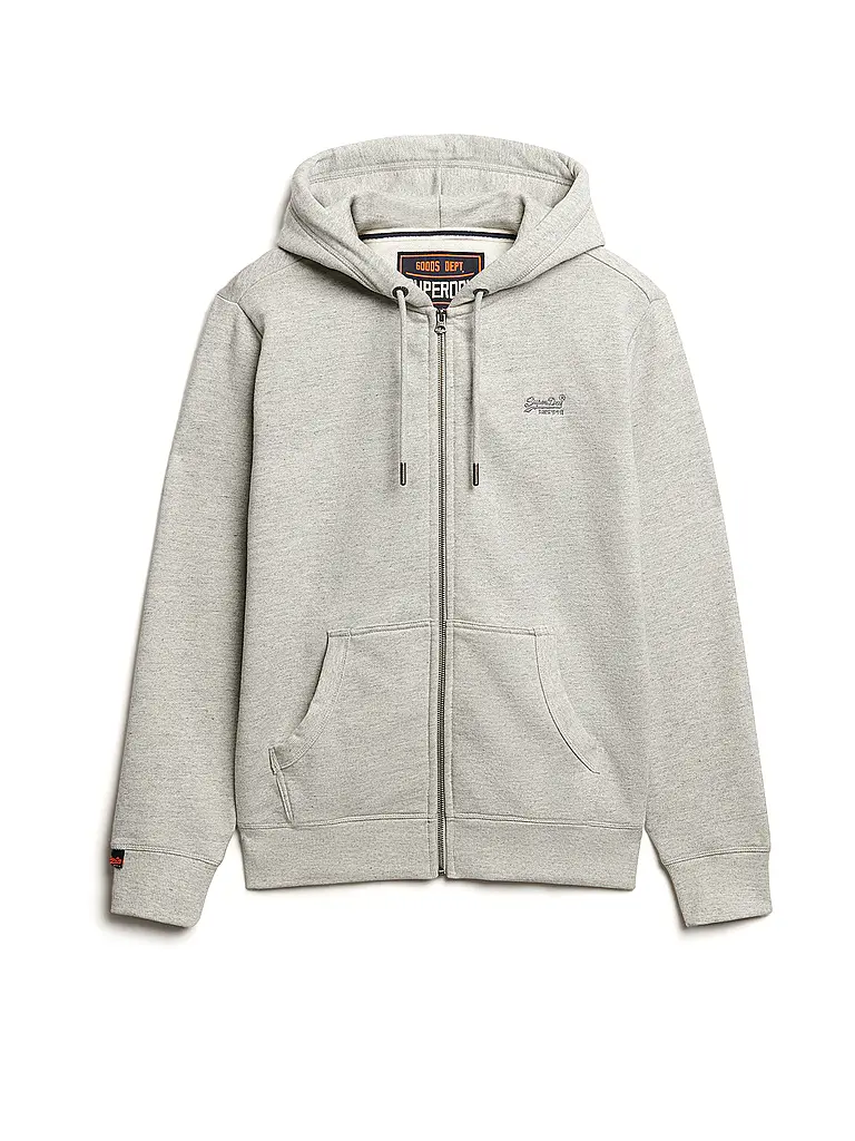 SUPERDRY | Sweatjacke | grau