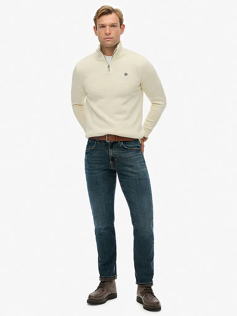 SUPERDRY | Troyer Sweater | Crème