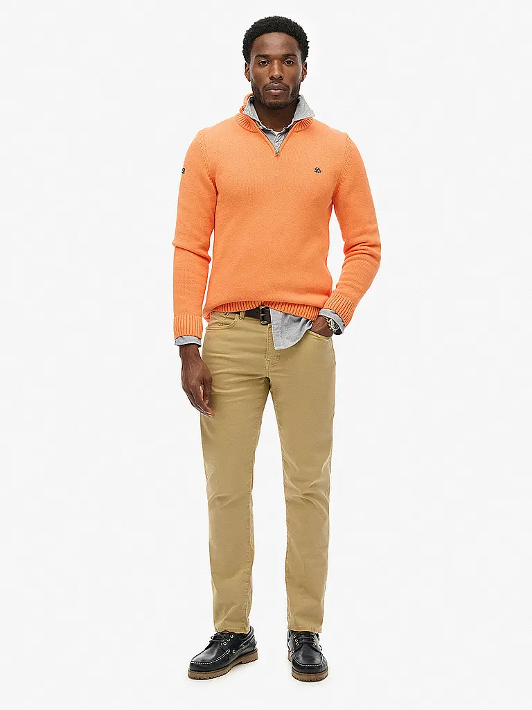 SUPERDRY | Troyer Sweater | Orange