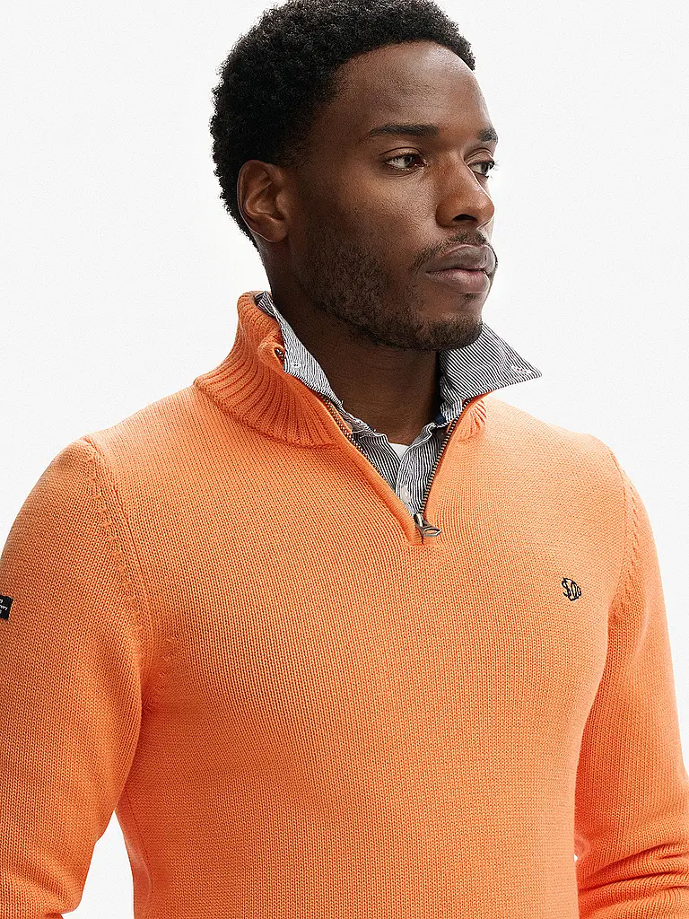SUPERDRY | Troyer Sweater | Orange