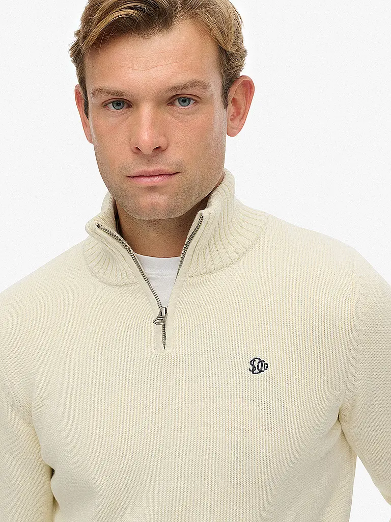 SUPERDRY | Troyer Sweater | Crème