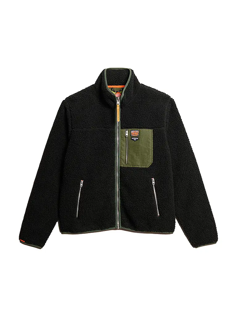 SUPERDRY | Veste en polaire | schwarz