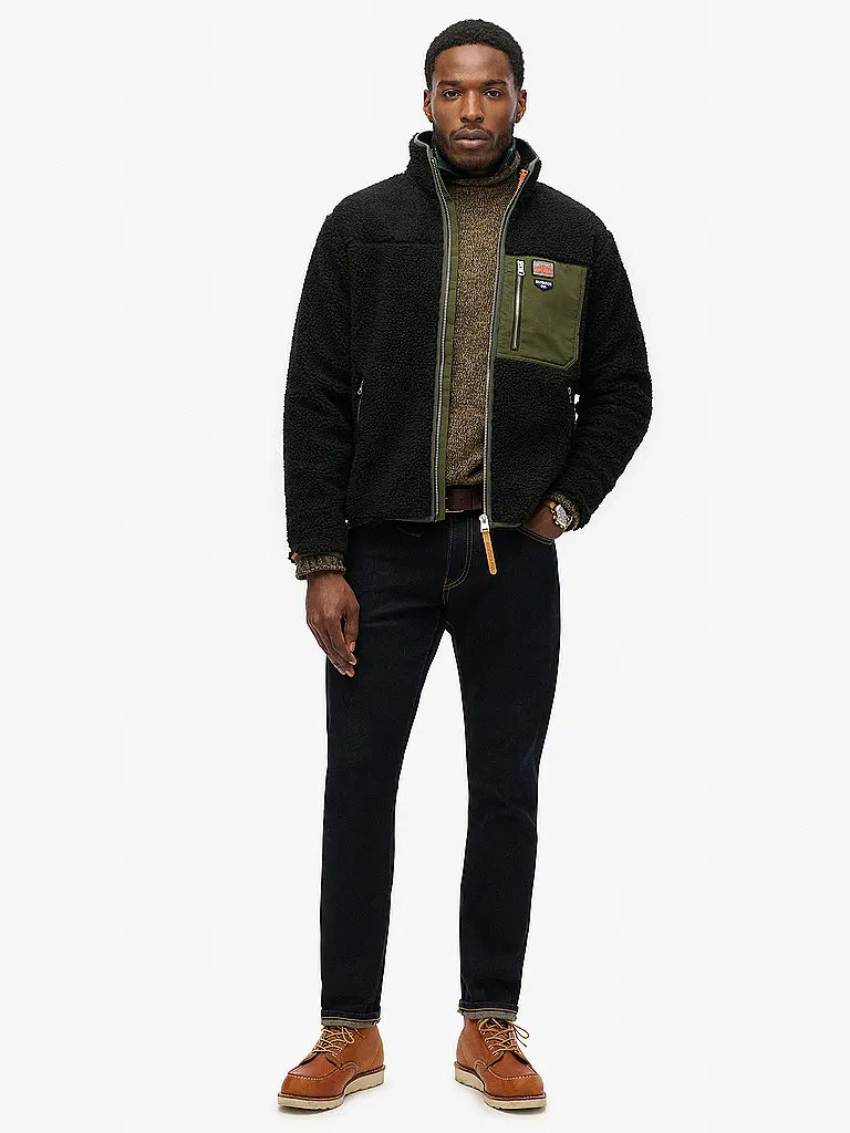 SUPERDRY | Veste en polaire | schwarz