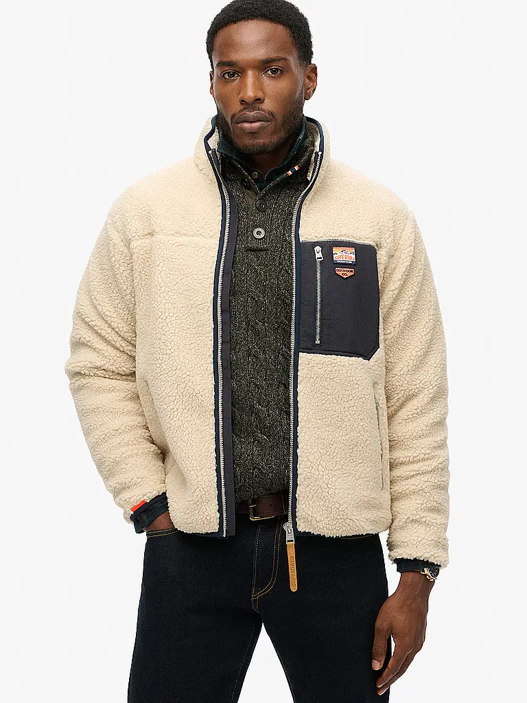 SUPERDRY | Veste en polaire | Beige