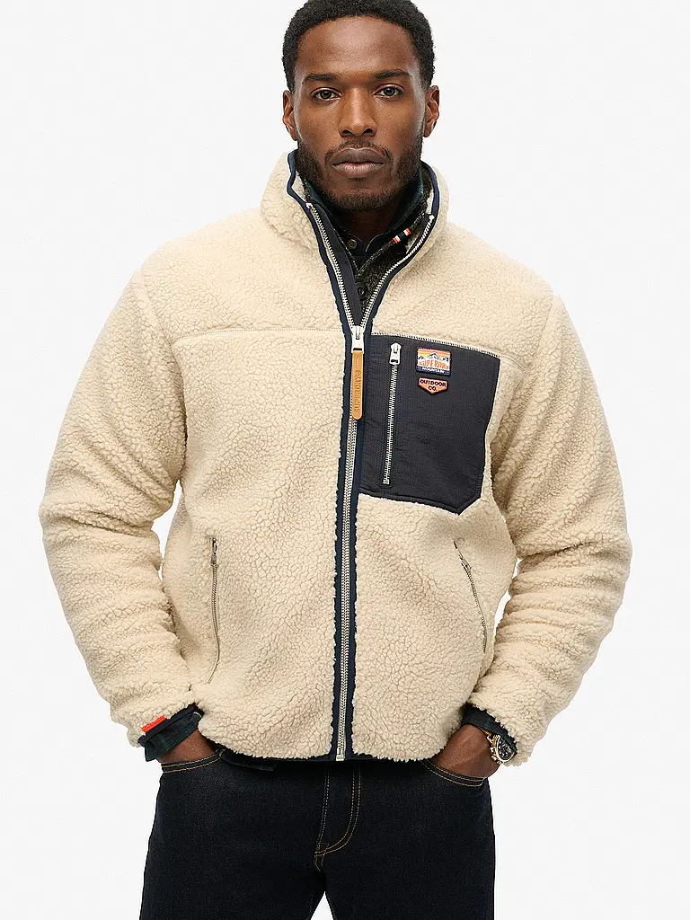 SUPERDRY | Veste en polaire | Beige