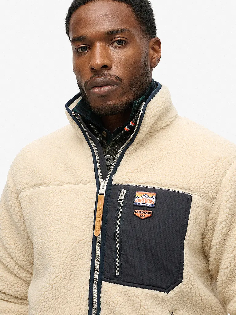 SUPERDRY | Veste en polaire | Beige