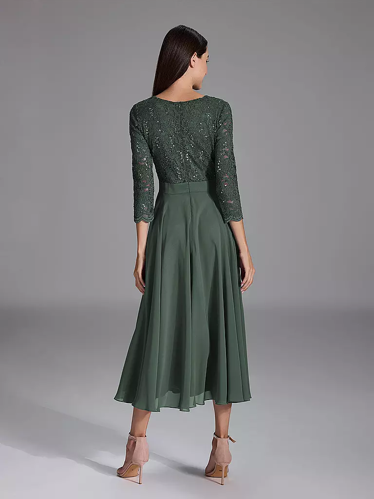 SWING | Robe de soirée
Marque : SWING
Couleur : vert
Catégories : Mode,Femme

Longueur des manches : Manches 3/4
Encolure : Col en V
Matière : Polyester / Polyamide,Chiffon,Dentelle
Motif : Uni
Coupe (vêtement d'extérieur) : Slim
Style & Occasion : Occasion
 | 