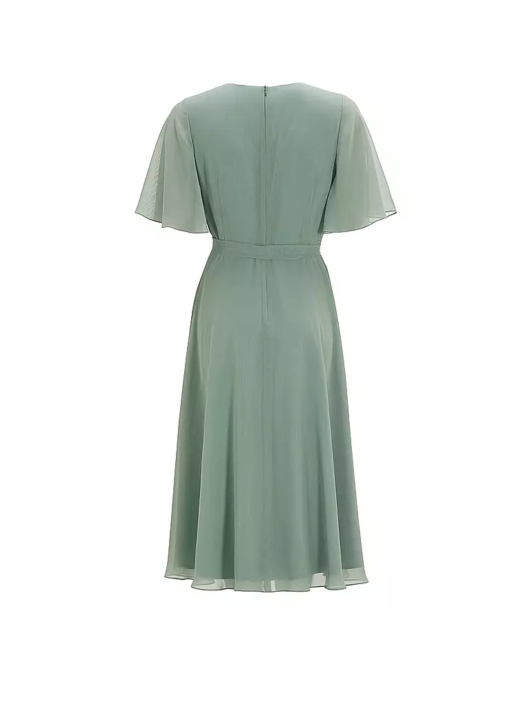 SWING | Robe de soirée
Marque : SWING
Couleur : vert
Catégories : Mode,Femme

Longueur des manches : Manches courtes
Encolure : Col en V
Matière : Chiffon,Polyester / Polyamide
Motif : Uni
Coupe (vêtement d'extérieur) : Regular
Style & Occasion : Occasion
St | 