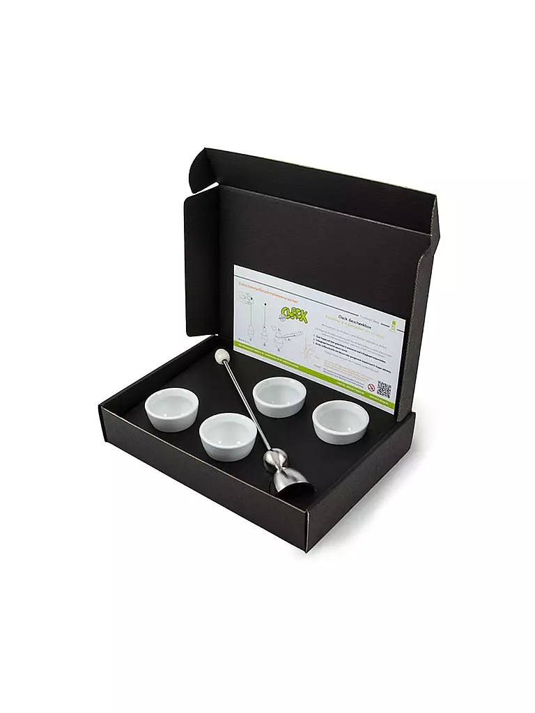 TAKE2 | Eier­schalen­soll­bruch­stellen­verursacher - Coffret cadeau Ei Clack | Blanc