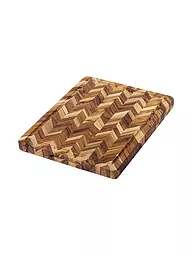 TEAKHAUS | Planche à découper à chevrons extra épaisse 41x30,5cm en teck | Marron