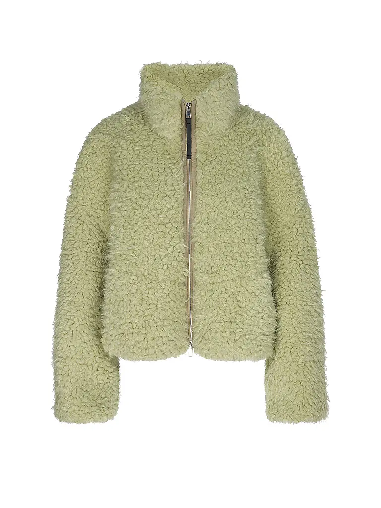 TELA | Jacke in Felloptik | Vert clair