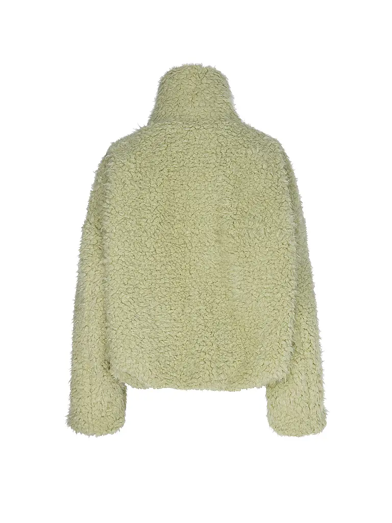 TELA | Jacke in Felloptik | Vert clair