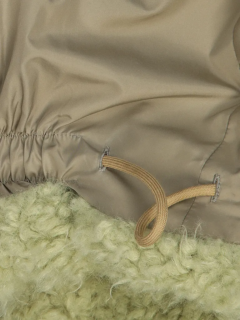 TELA | Jacke in Felloptik | Vert clair